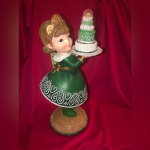 ST Patrick’s day    Gingerbread looking girl carrying cake